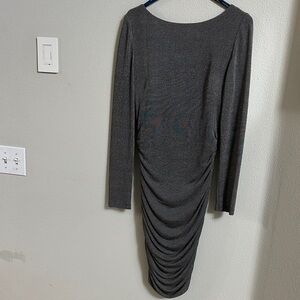 Vince Camuto Dark Gray Long Sleeve Dress
